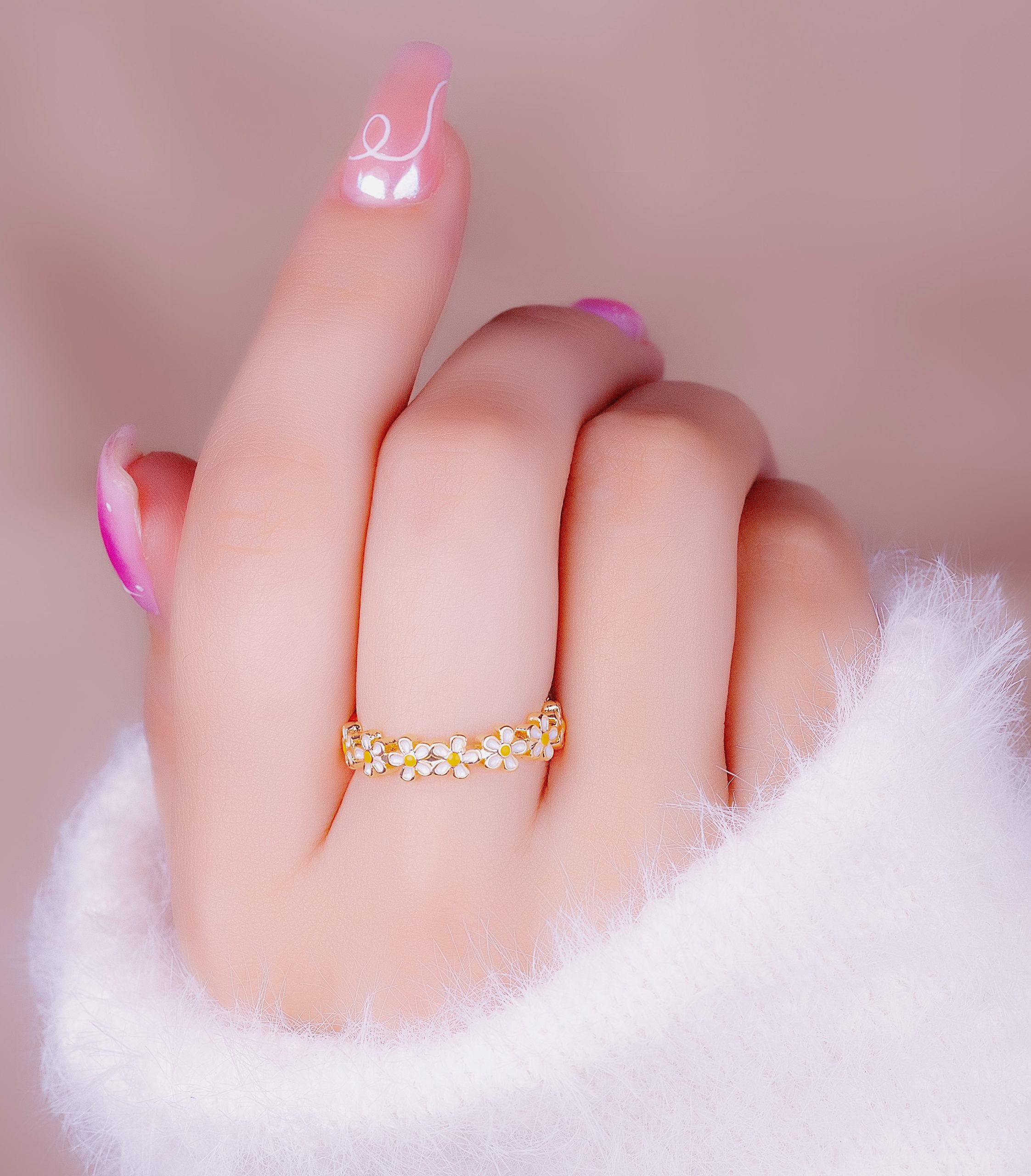 ANILLO MARGARITAS DORADO   