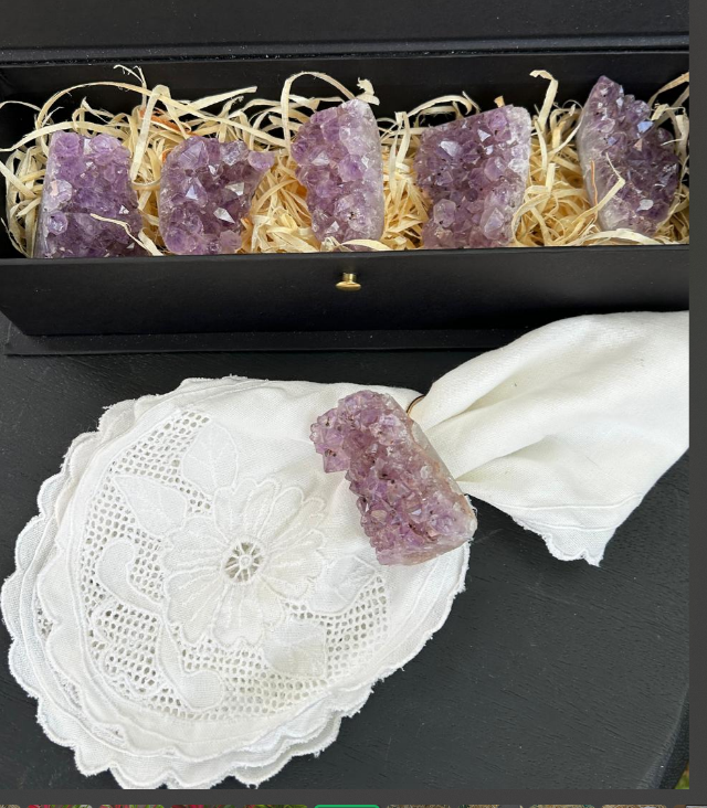 Conjunto Porta Guardanapos Ametista