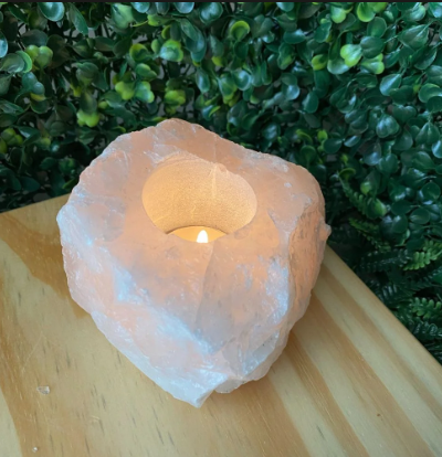 Porta velas em Quartzo