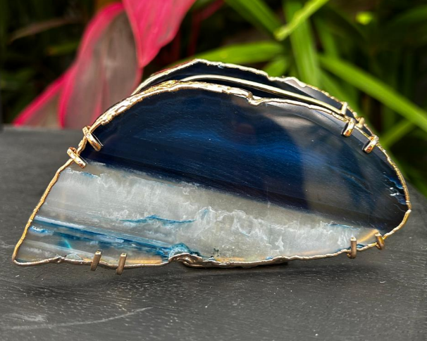 Porta Guardanapos em Ágata