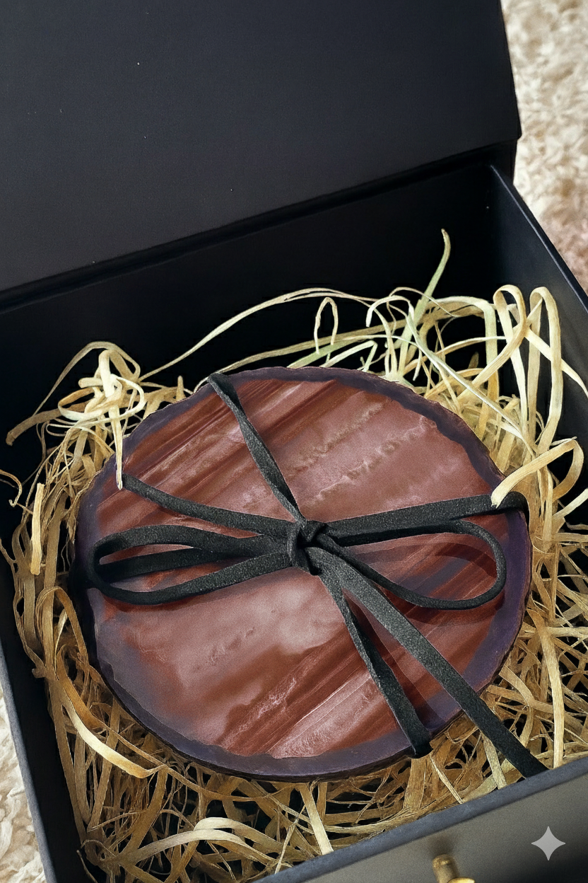 Porta Copos em Ágata