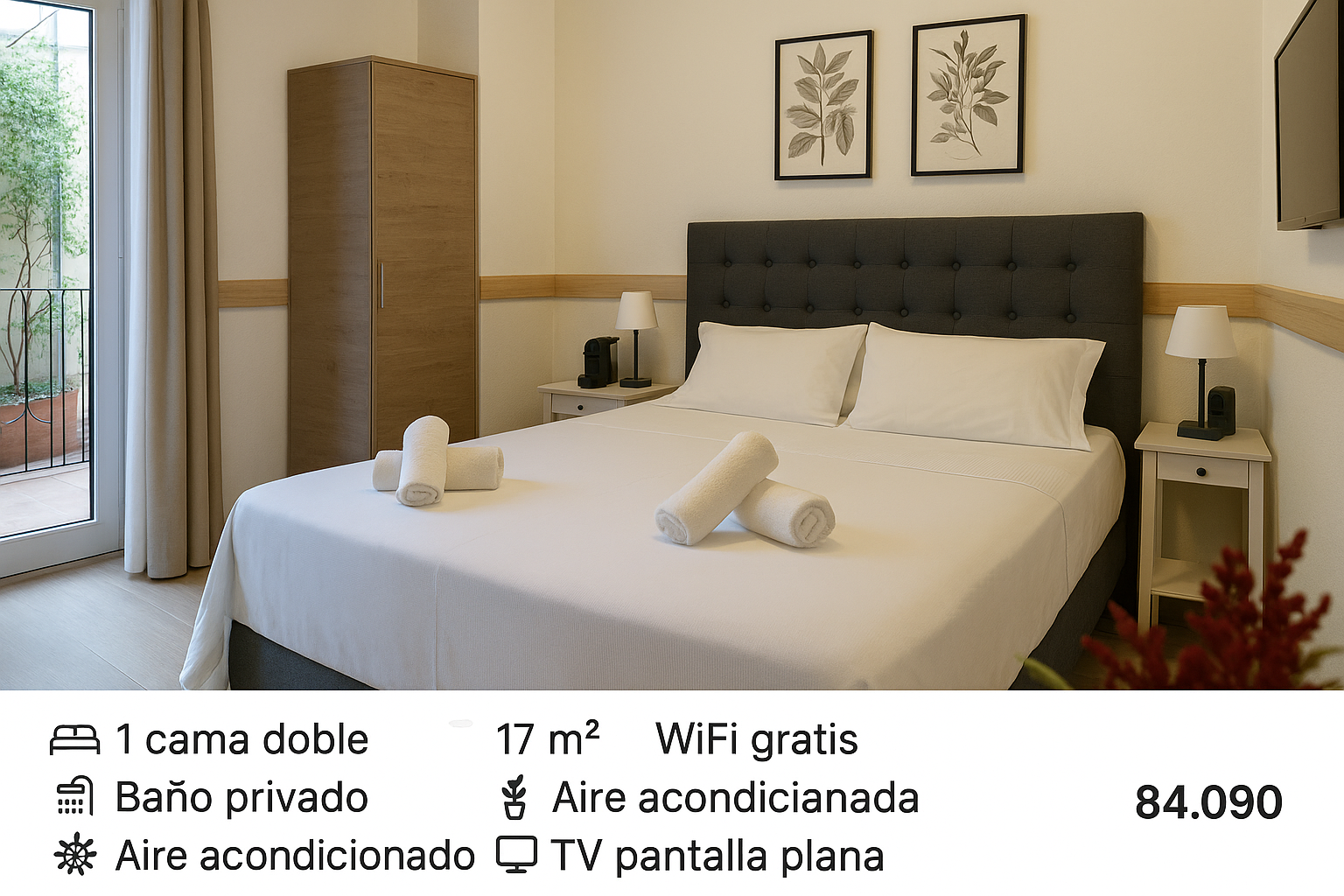 CASA BLANCA SAN ANTONIOCada habitación cuenta con su propia tarifa, características y servicios. Por favor revisa la imagen y la descripción correspondiente a cada una antes de reservar. Los precios son por persona (o por habitación, según aplique) 