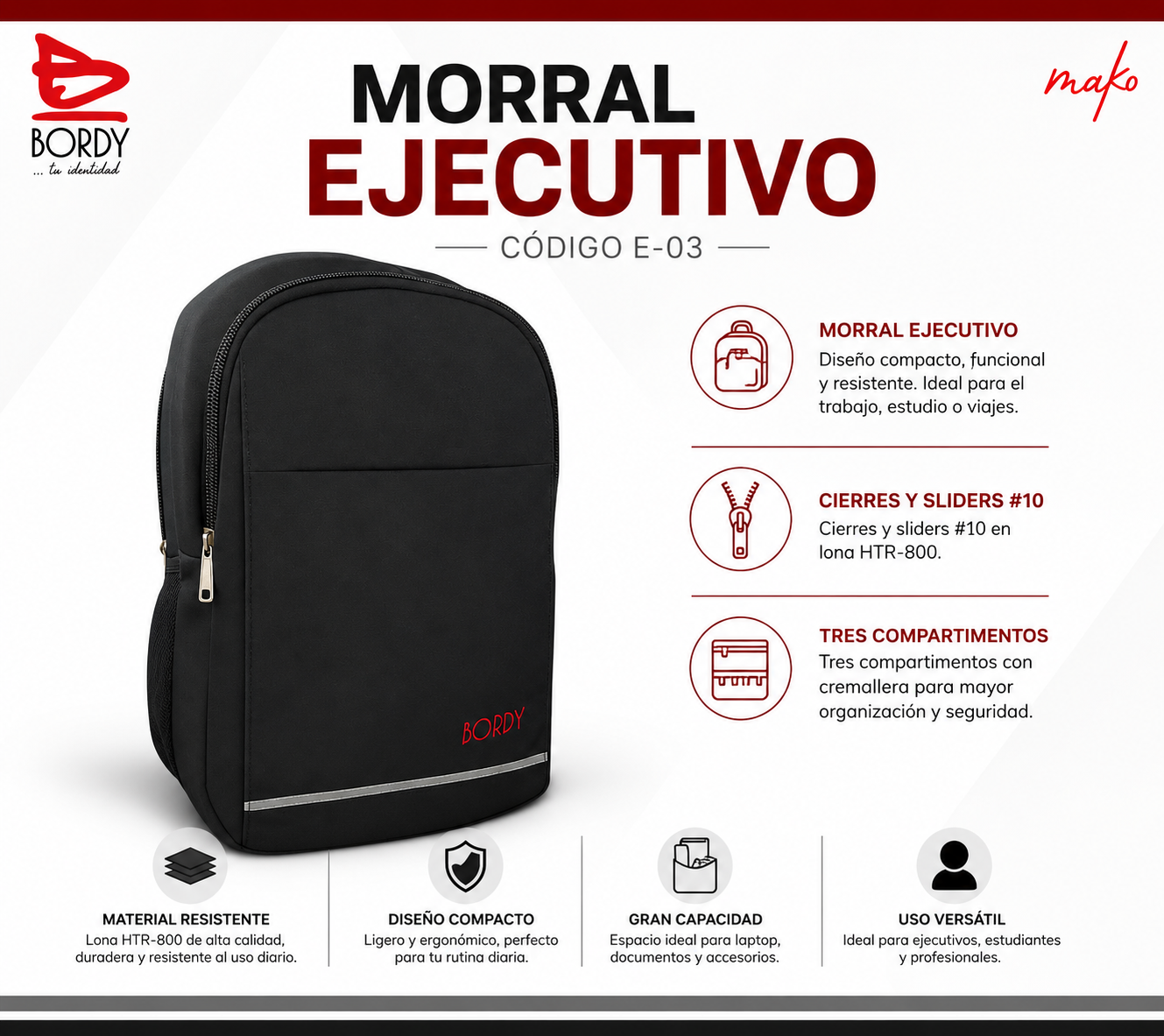 Morral Ejecutivo Bordy