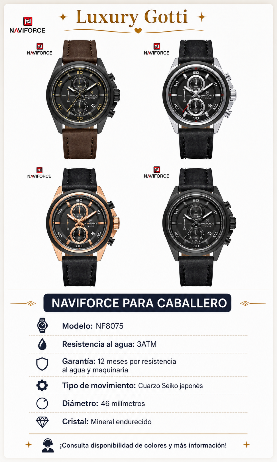 Reloj Naviforce para Caballero