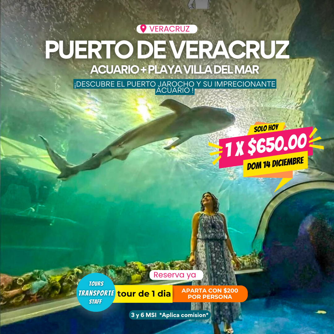 PUERTO DE VERACRUZ – ACUARIO Y PLAYA VILLA DEL MAR