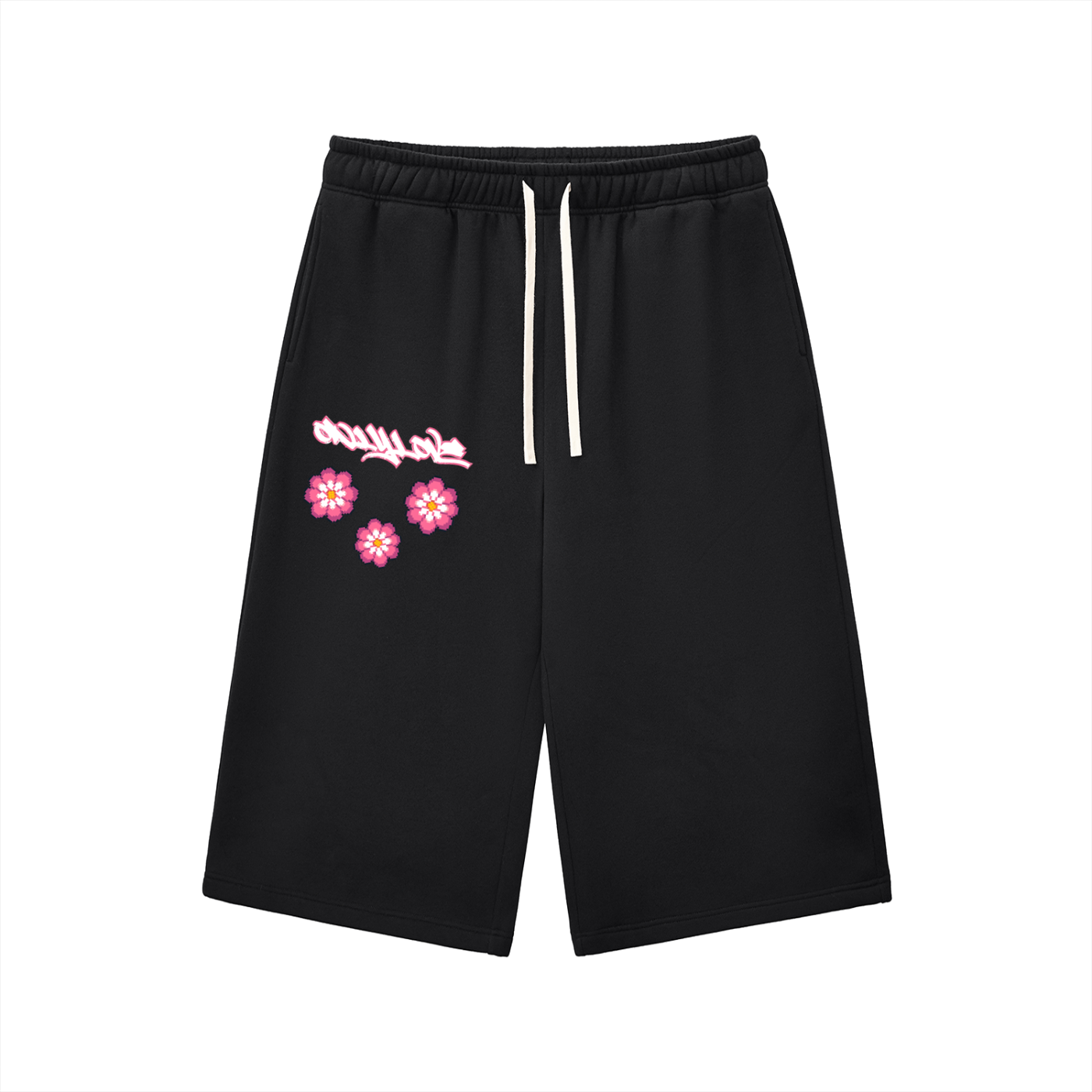 Floral 3/4 Sweatpants