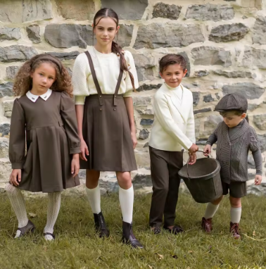 Vintage-Inspired Children's Outfit Collection