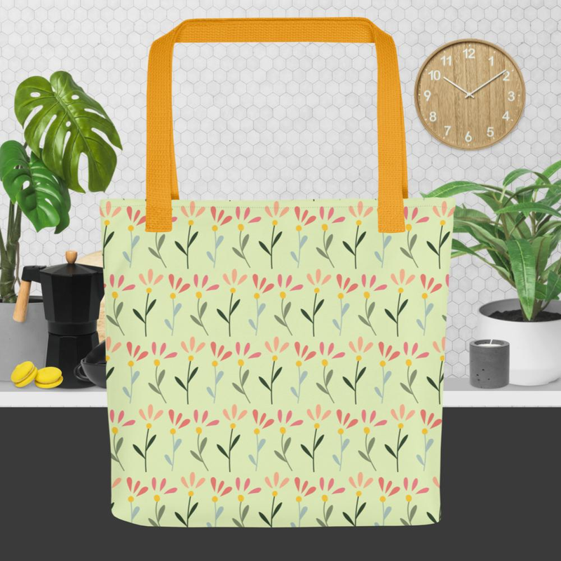 Floral Pattern Tote Bag