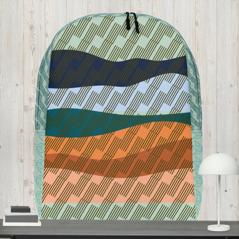 Geometric Pattern Laundry Hamper backpack