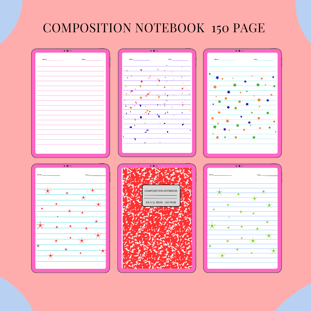 Composition Notebook 150 Page