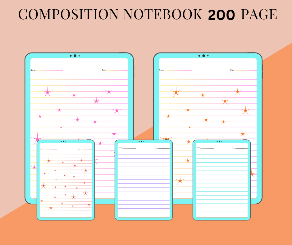 Composition Notebook 200 Page