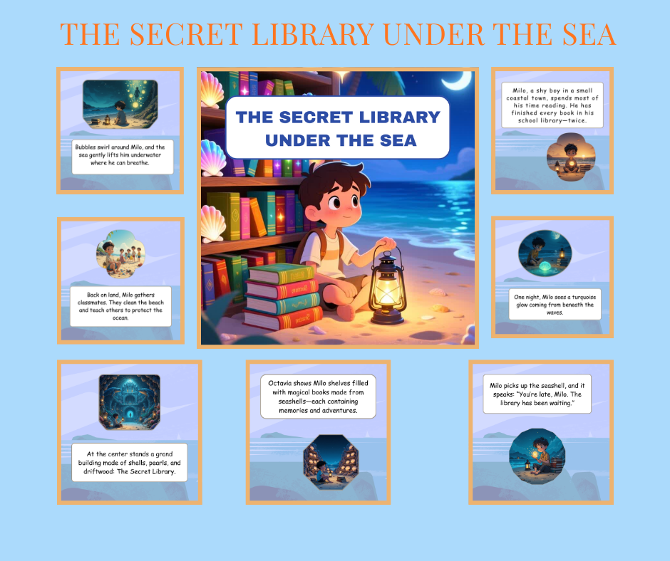 The Secret Library Under the Sea Milo story book