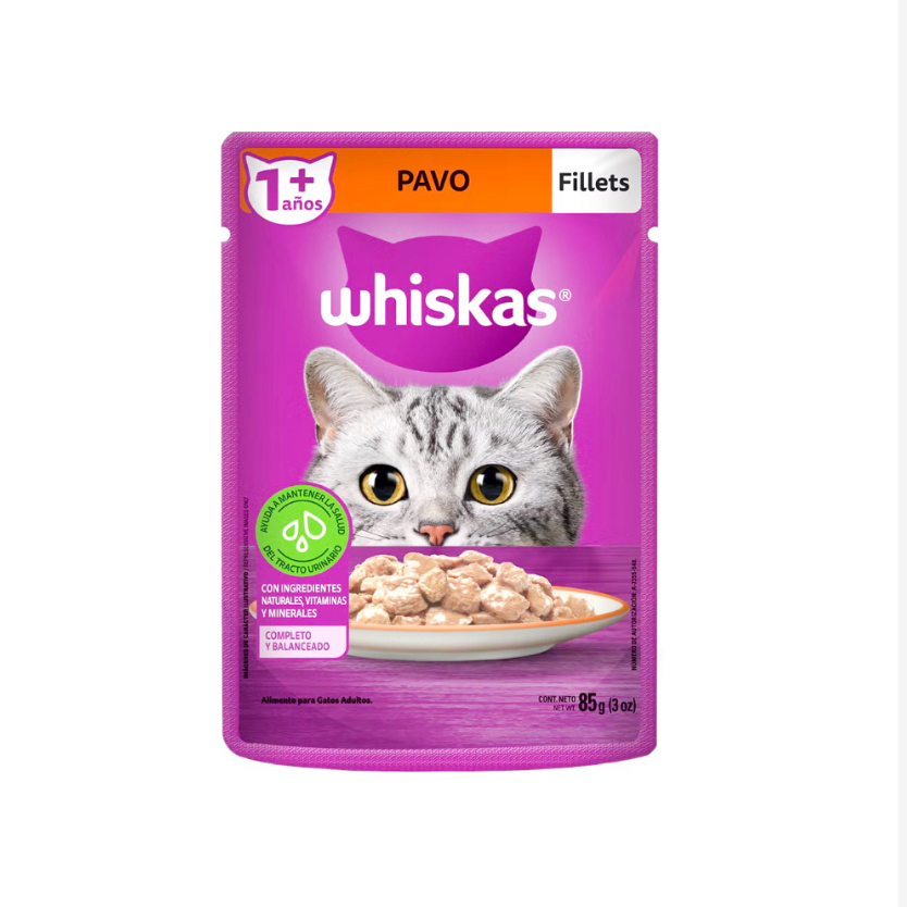 Whiskas Fillets Pavo Adulto 1+ años
