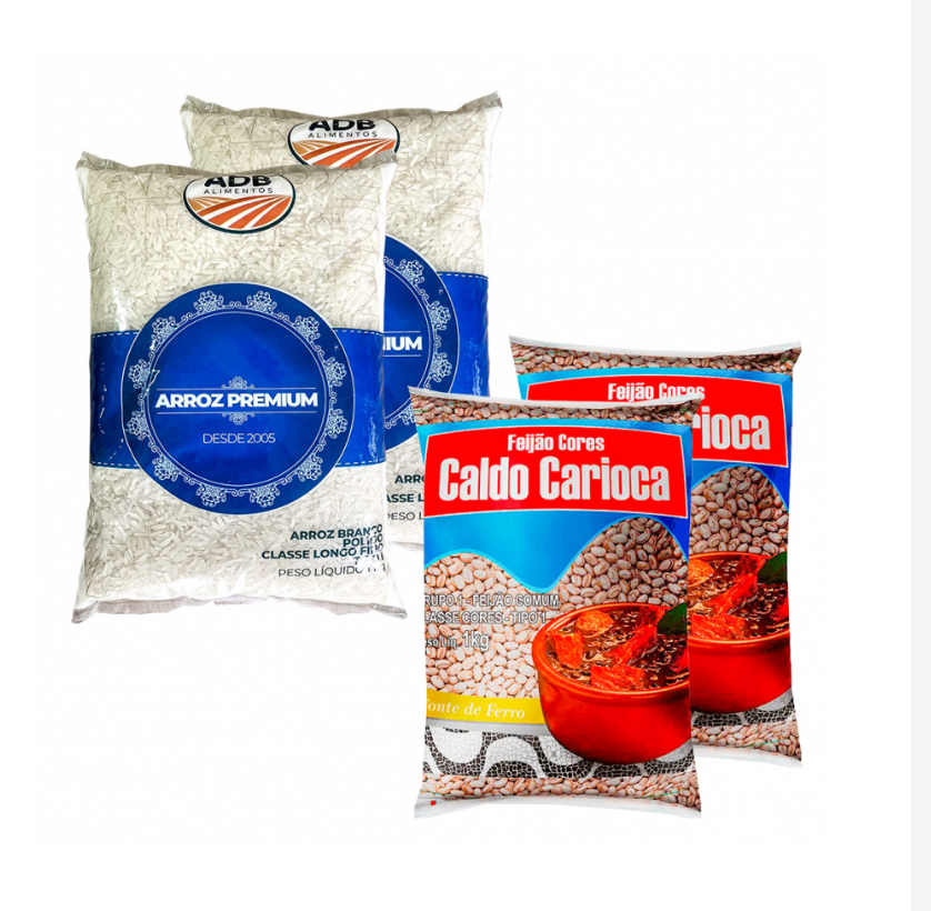 Arroz largo ADB Premium + Frijoles pintos Caldo Carioca