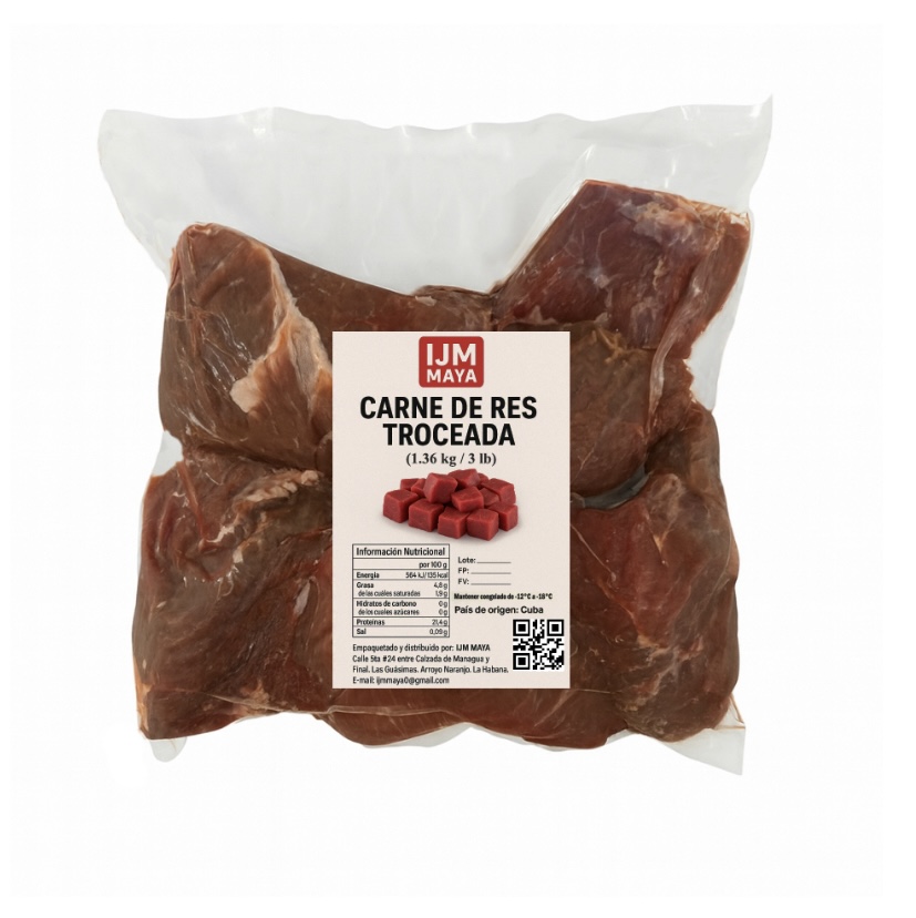 Carne de res troceada ijm Maya (1.36 kg / 3 lb)
