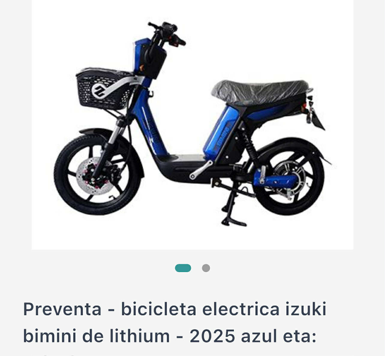 Izuki Bimini 2025 Lithium Electric Bicycle