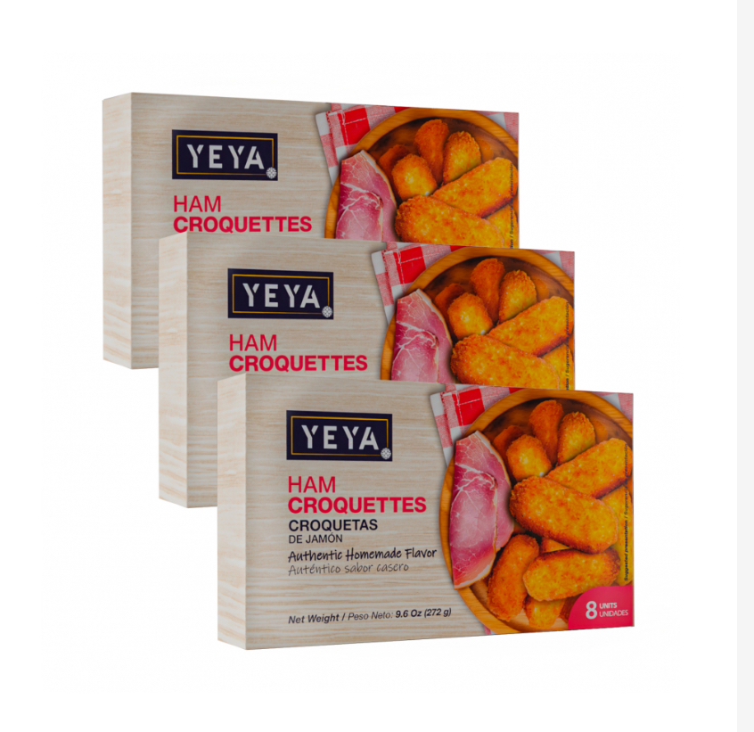 Croquetas de jamón YEYA 3x8 unidad 