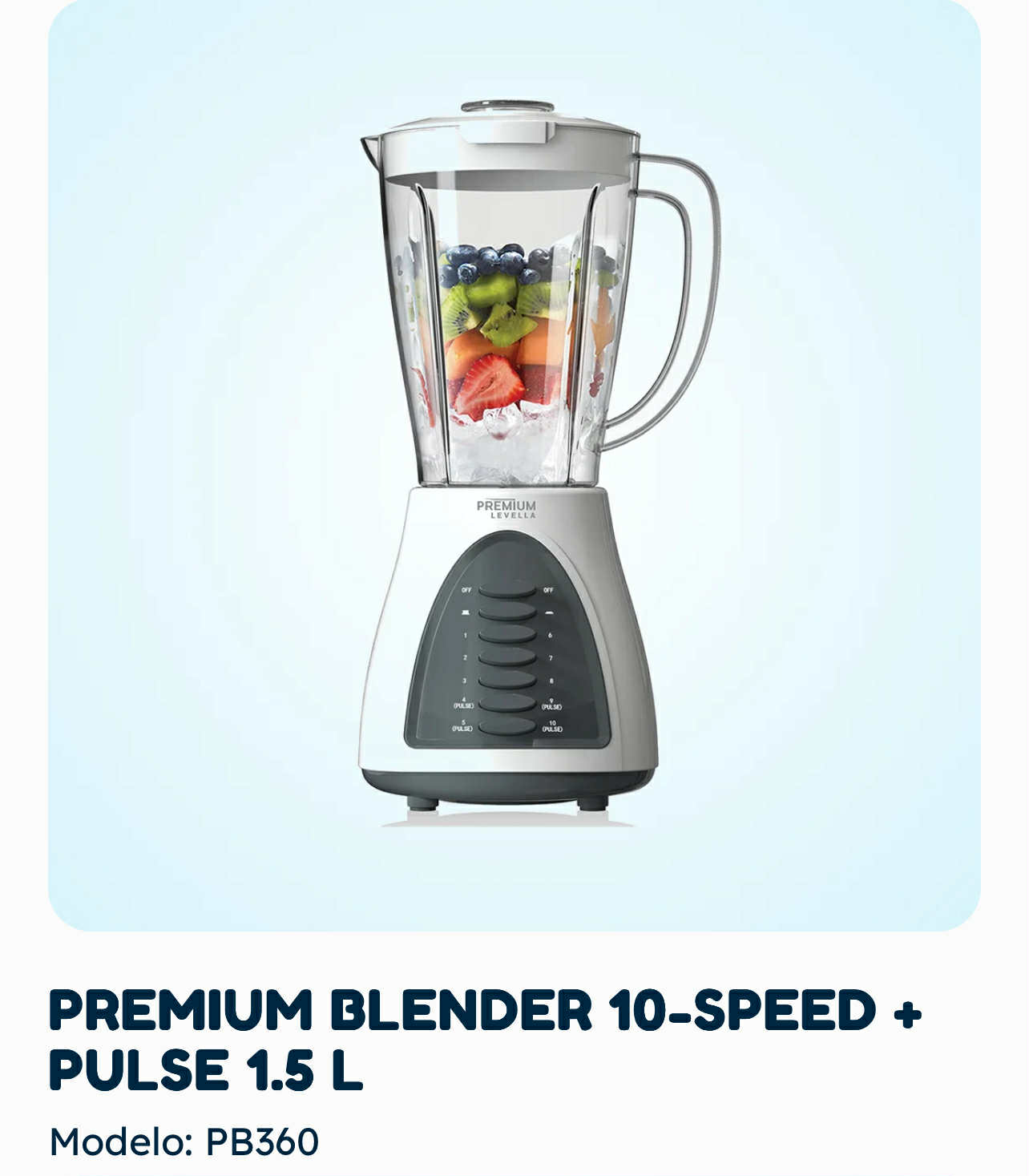 Premium Blender 10-Speed + Pulse 1.5 L