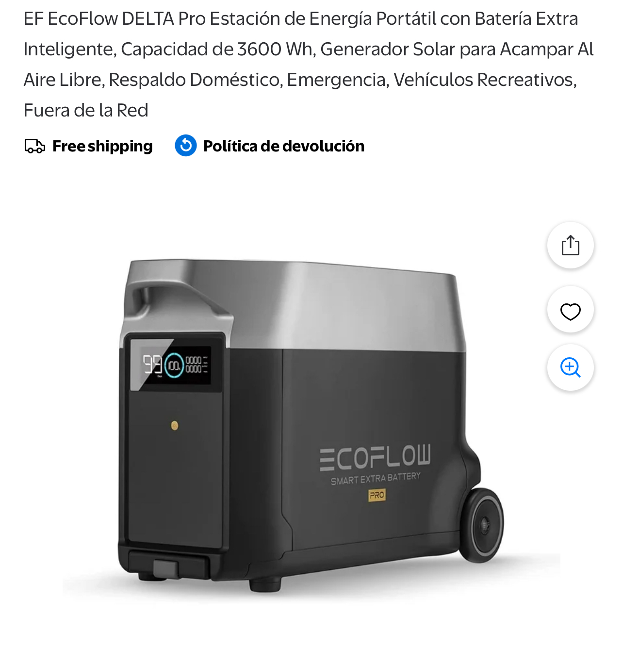 EcoFlow DELTA Pro estación de energía portátil