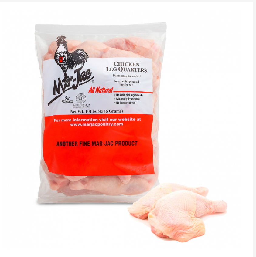 Cuartos traseros de pollo Mar Jac