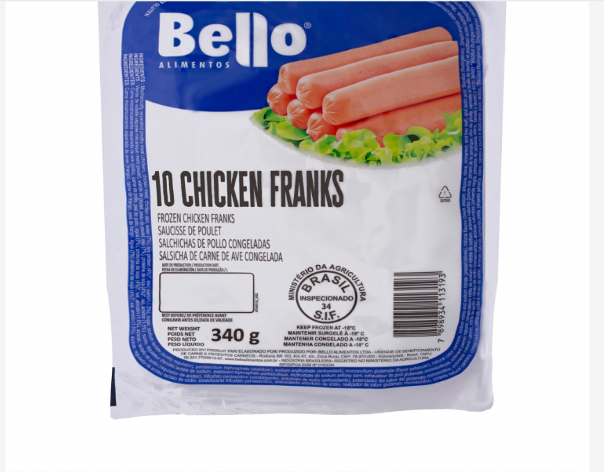 Salchichas de pollo Bello (340 g / 12 oz)