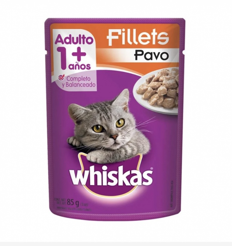 Whiskas Fillets Pavo Adulto 1+ años