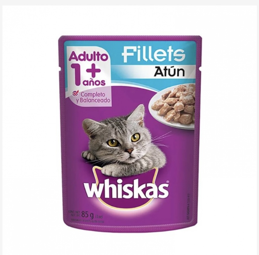 Whiskas Filetes de Atún para Gato Adulto