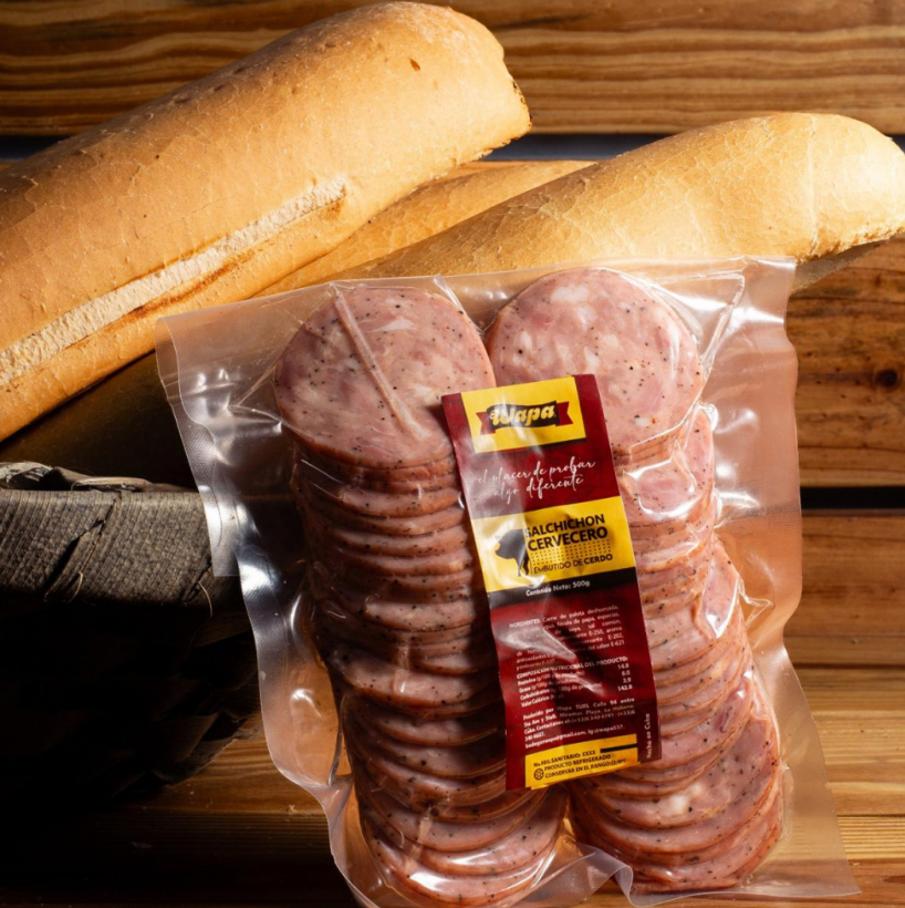 Salchichón cervecero lasqueado Wapa (500 g)
