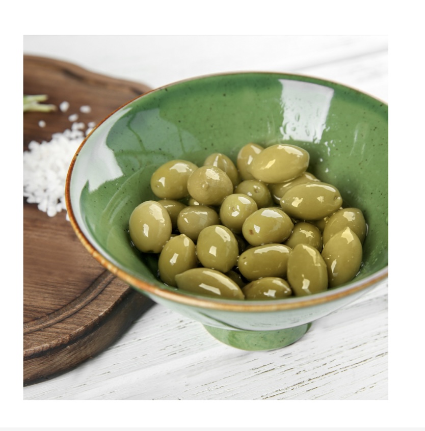 Aceitunas verdes Stella d’oro con hueso
