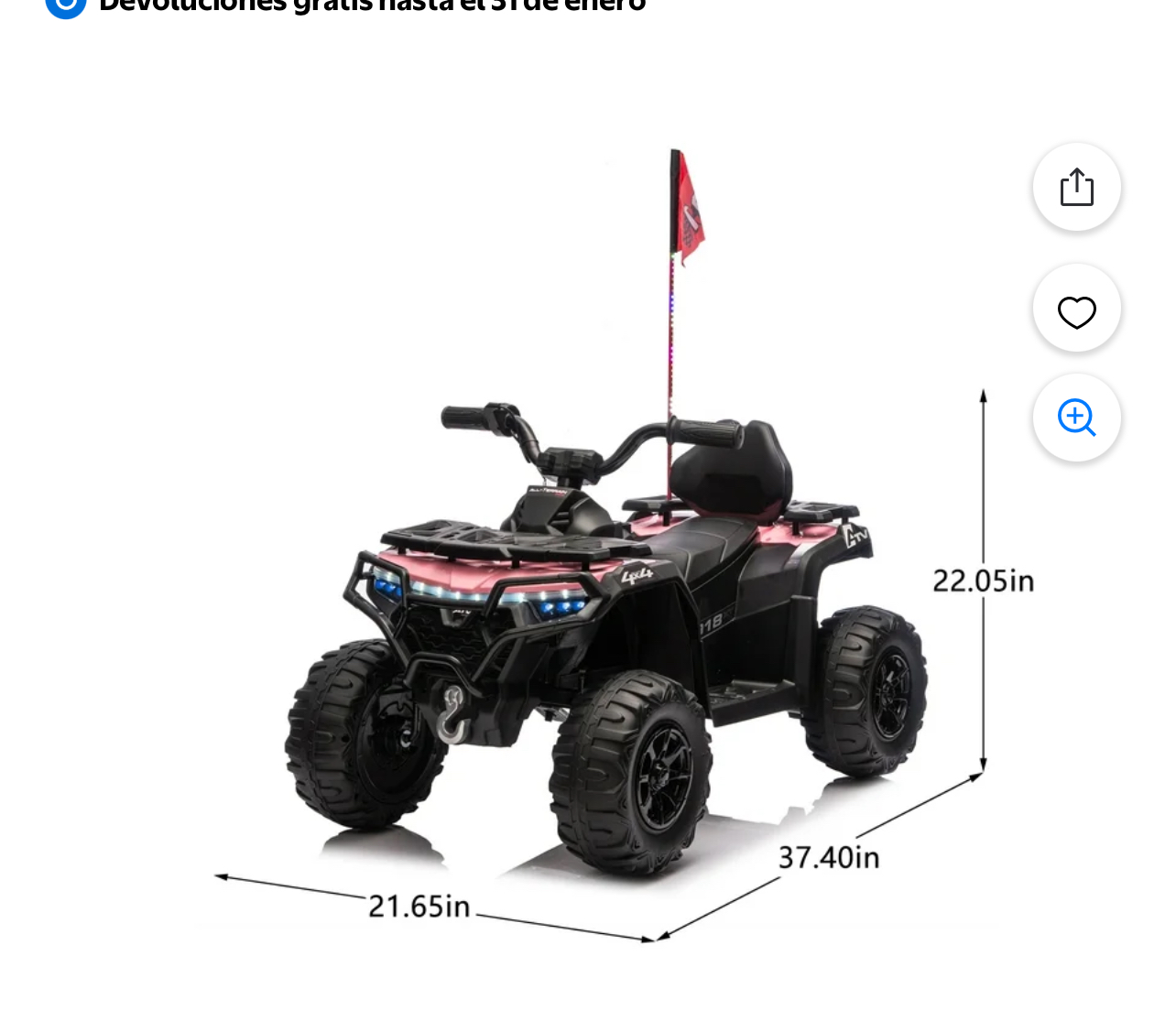 Cuatrimoto eléctrica para niños