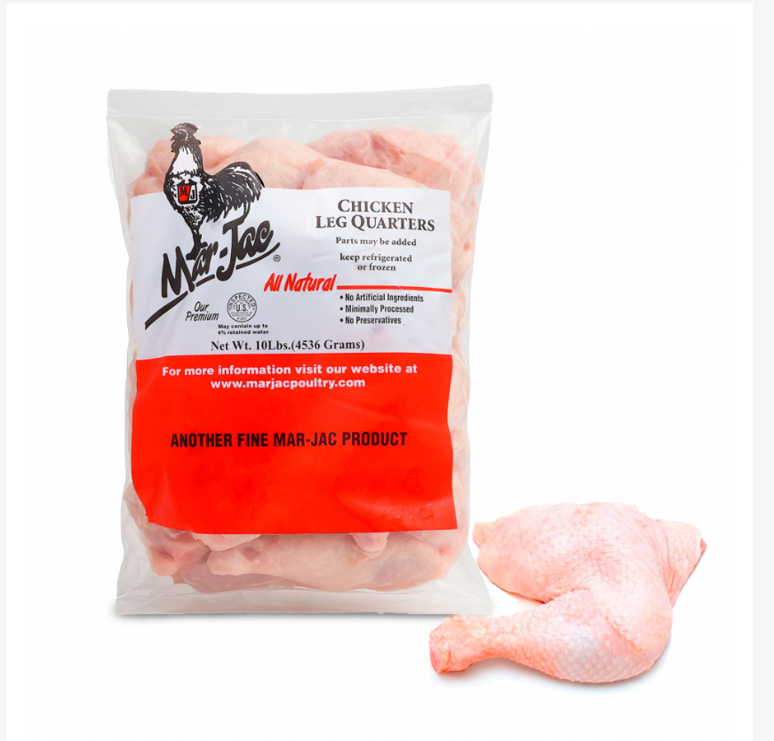 Cuartos traseros de pollo Mar Jac