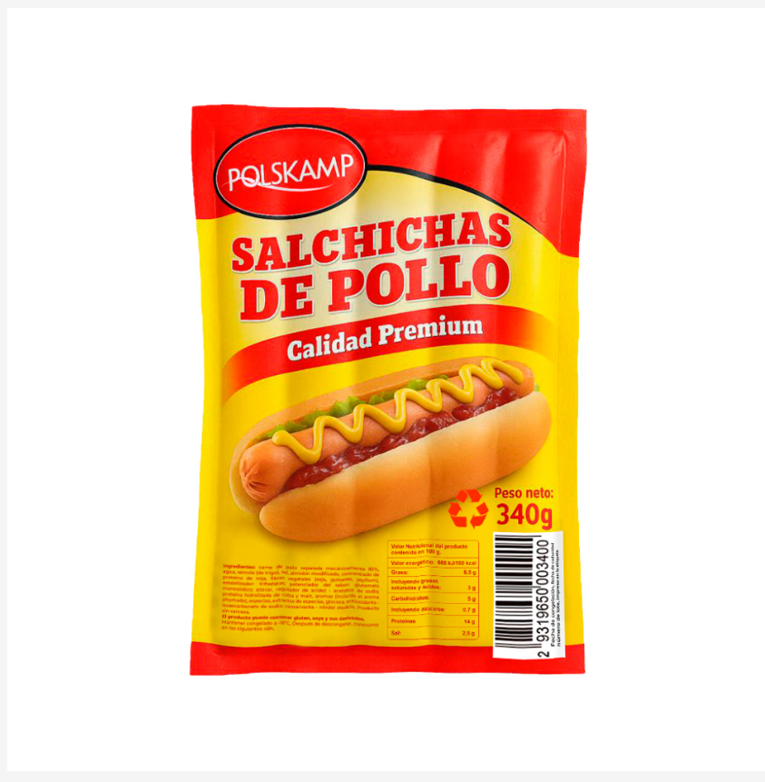 Salchichas de pollo Polskamp (340 g / 12 oz)