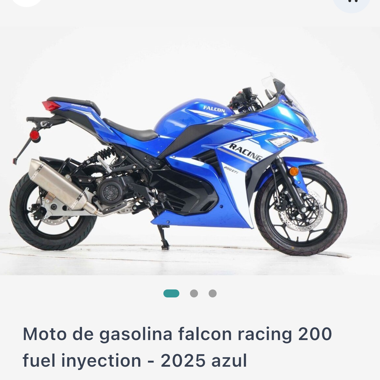 Falcon Racing 200 Fuel Injection Motorcycle