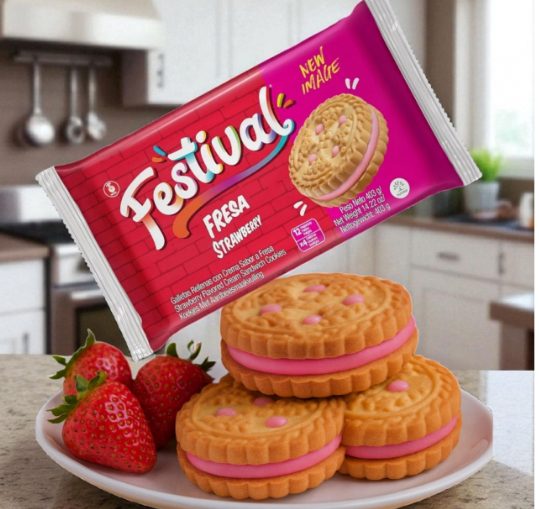 Galletas Festival Fresa