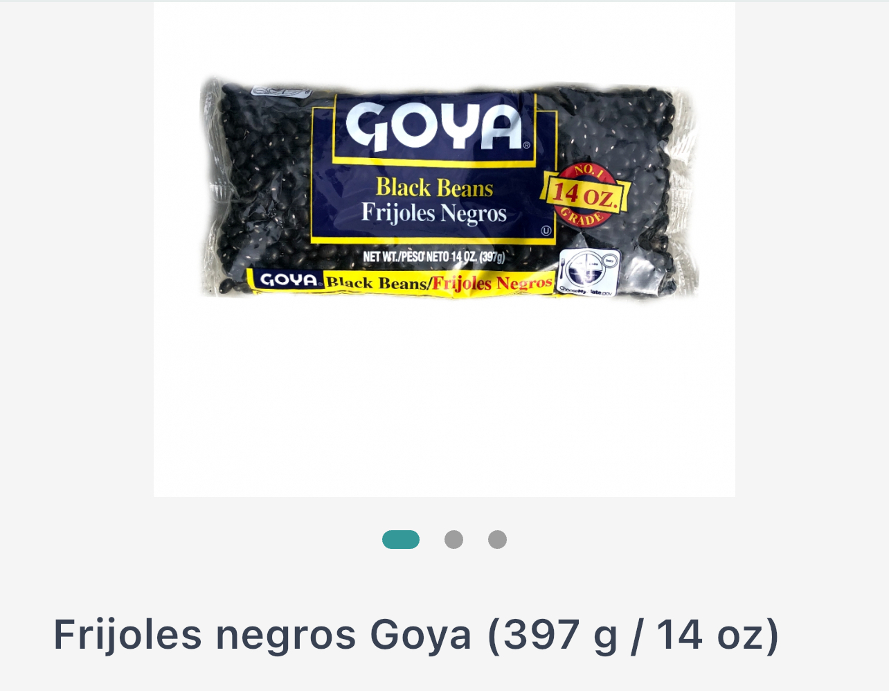Frijoles negros Goya