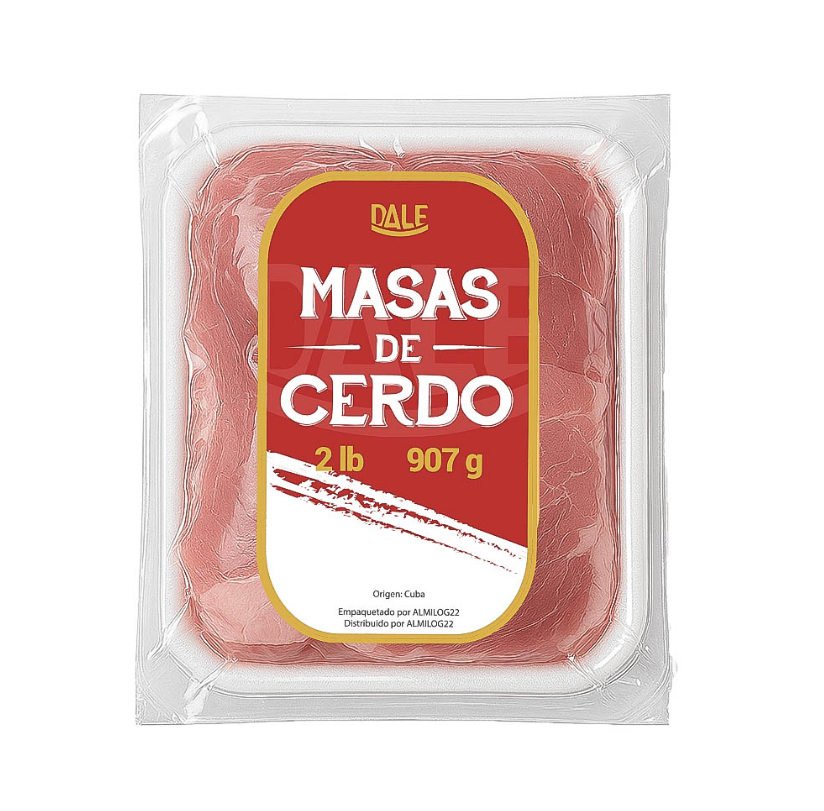 Masas de cerdo 9.07g/2.0 lb
