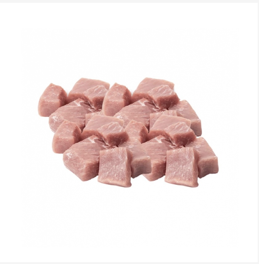 Carne de cerdo troceada 9.07g/2 lb 