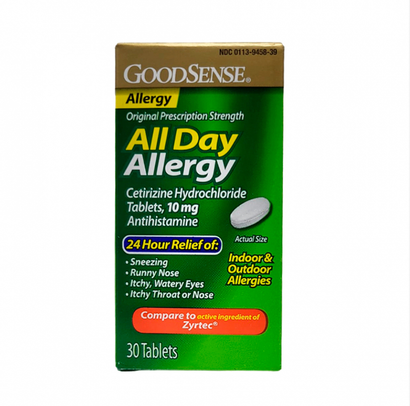 Tabletas para la alergia GoodSense All Day