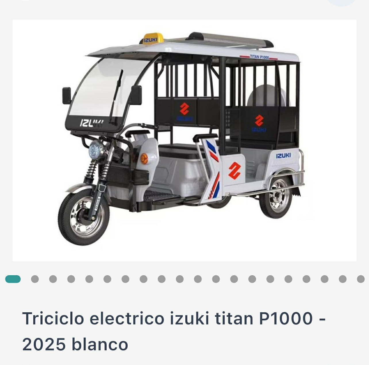 Triciclo eléctrico Izuki Titan P1000