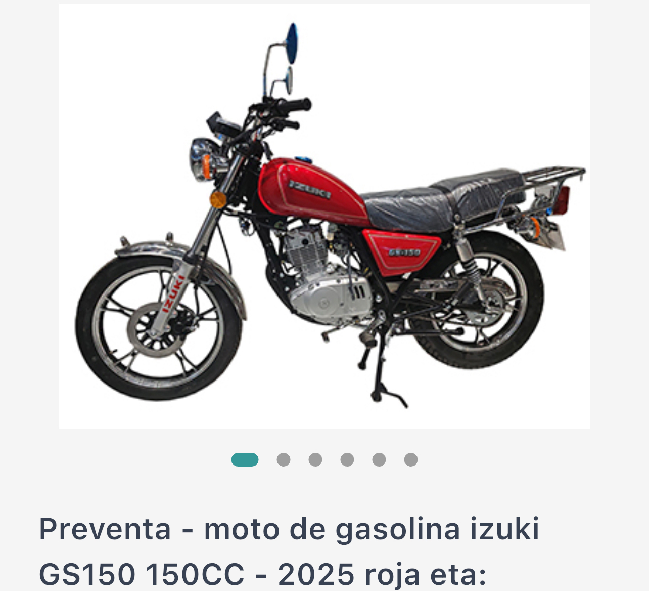 Moto Izuki GS150 150CC