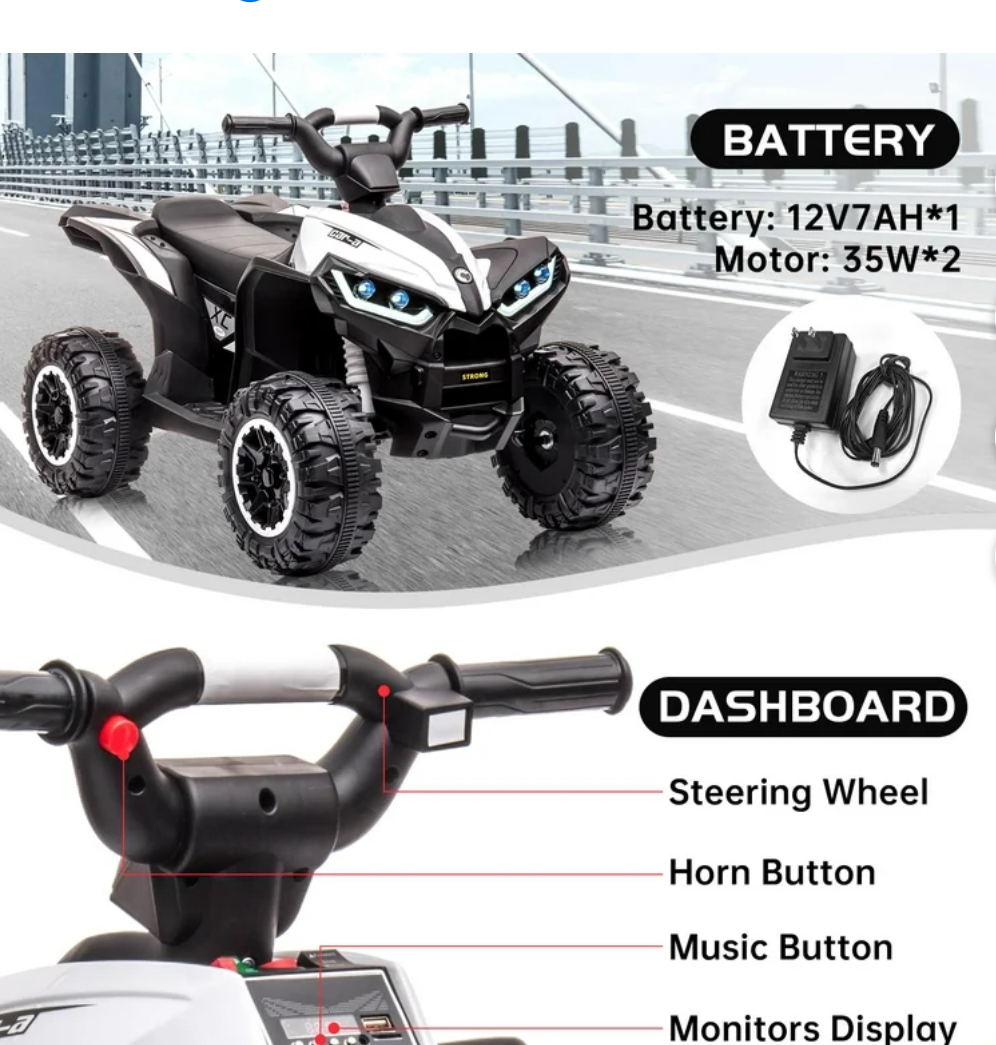 Cuatrimoto eléctrica para niños