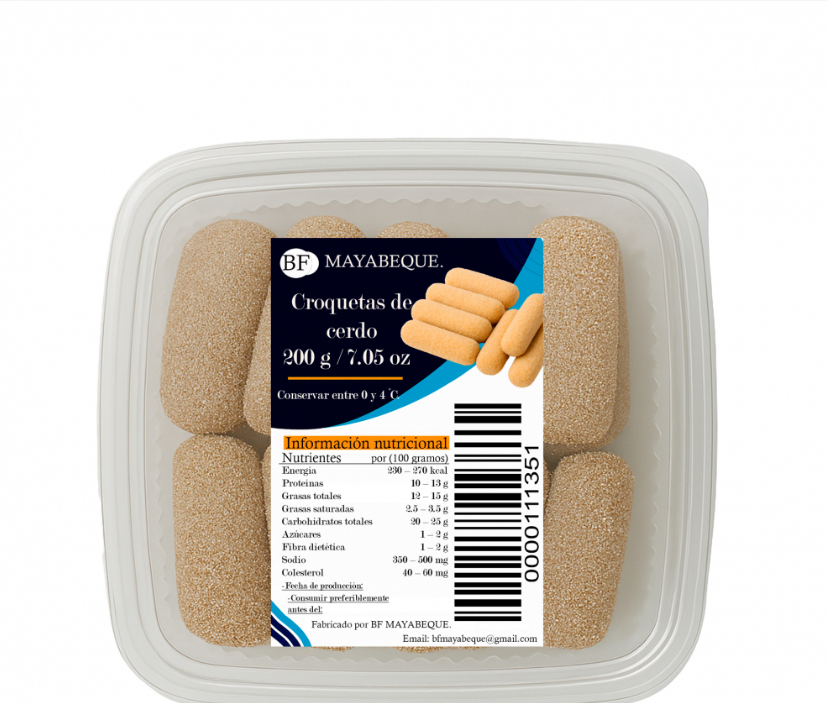 Croquetas de cerdo bf Mayabeque 200 g / 7.05