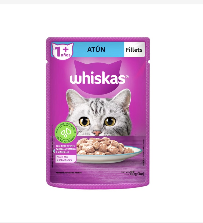 Whiskas Filetes de Atún para Gato Adulto