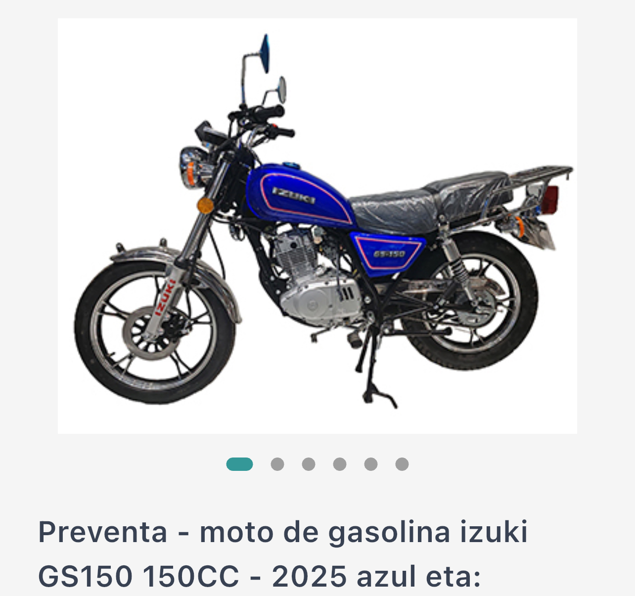 Moto Izuki GS150 150CC