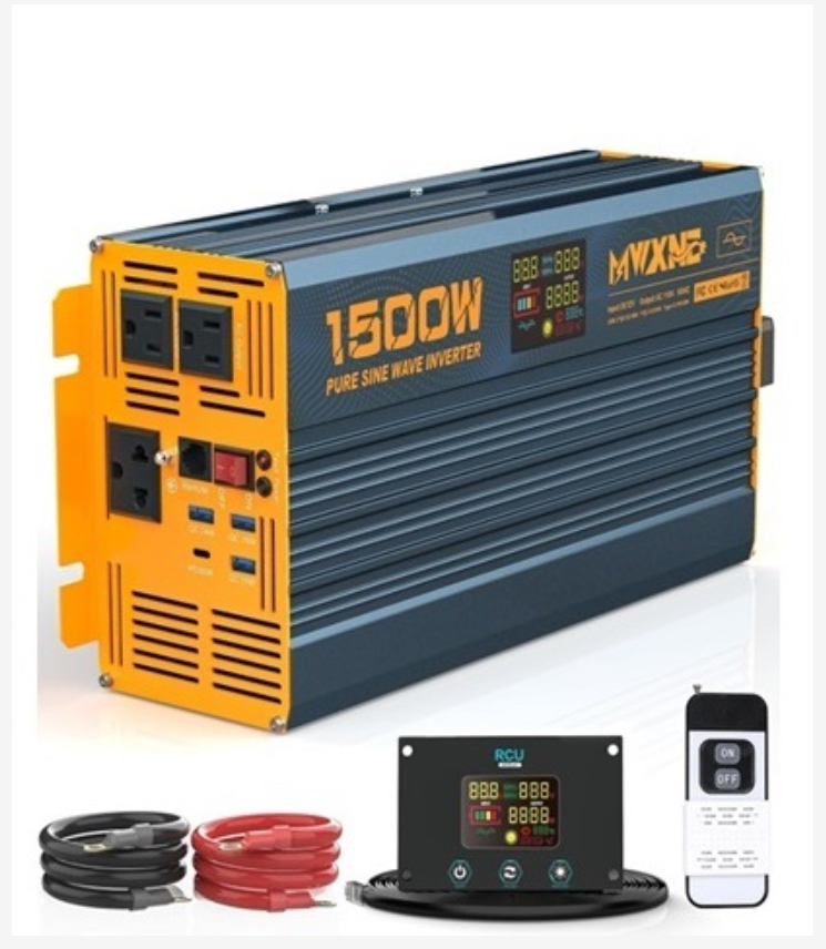 Inversor de corriente pure sine wave de 1500 watts