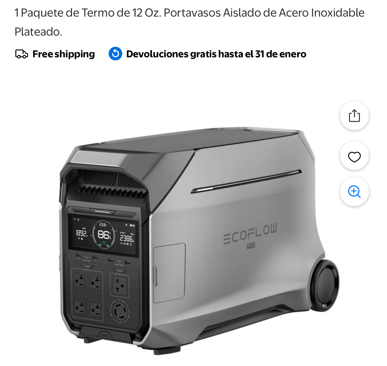 Estación de energía portátil EcoFlow w