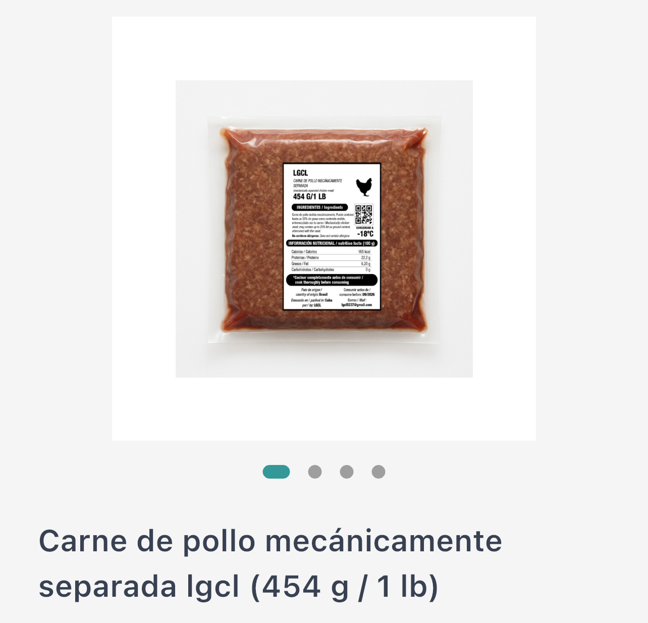 Carne de pollo mecánicamente separada