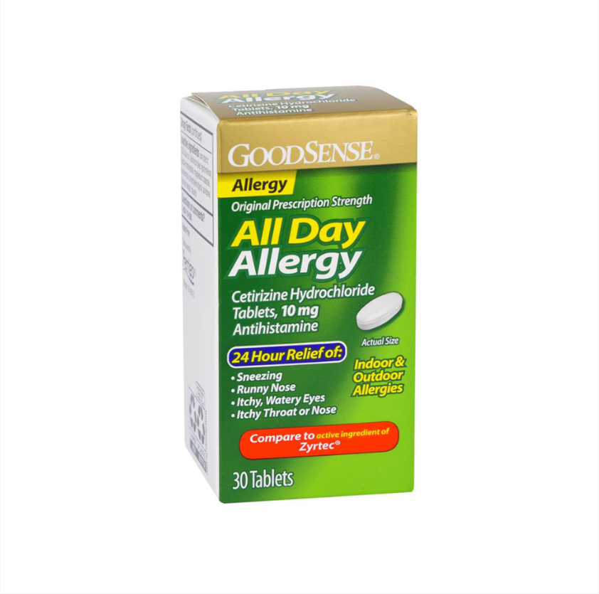 Tabletas para la alergia GoodSense All Day