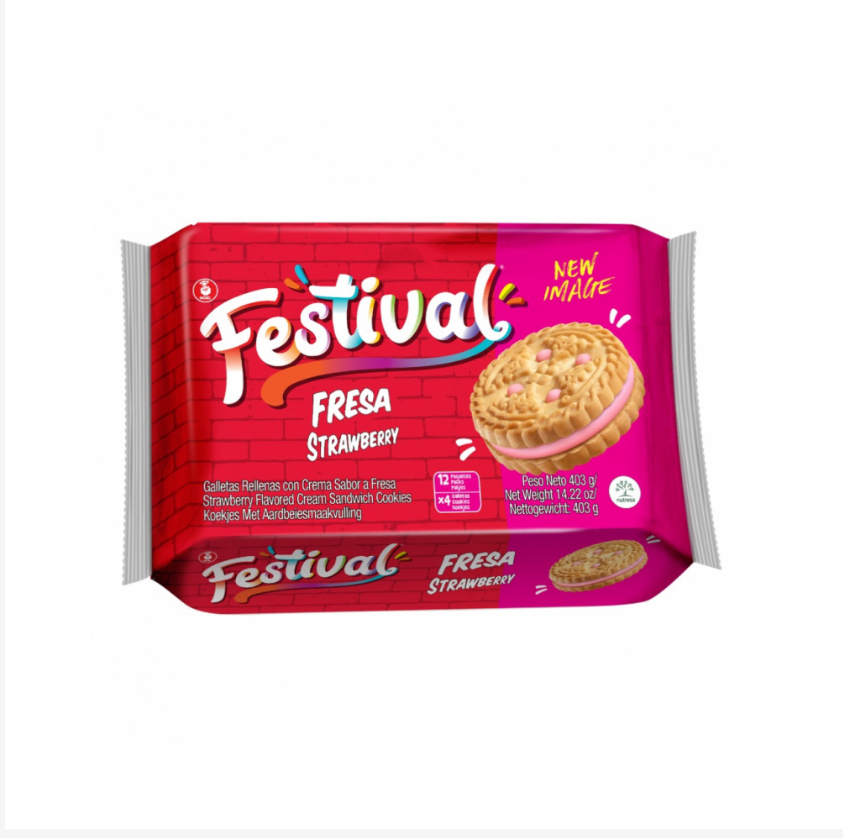 Galletas Festival Fresa