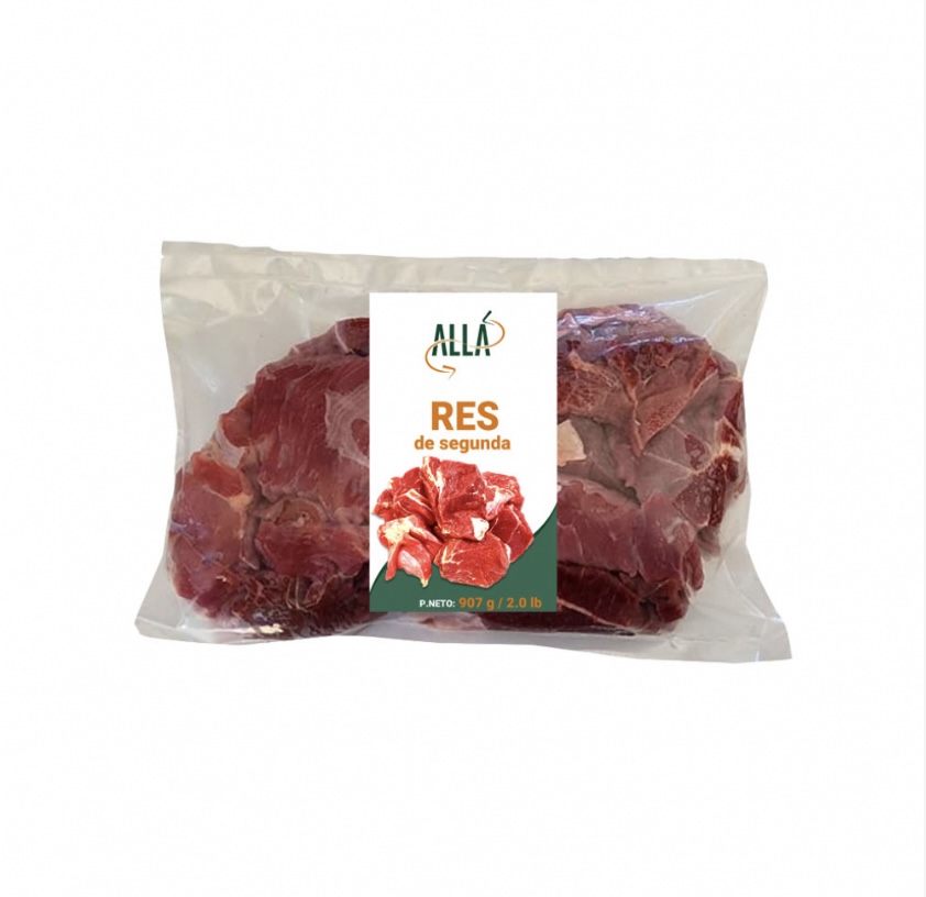 Carne de res troceada de segunda 907g / 2 lb